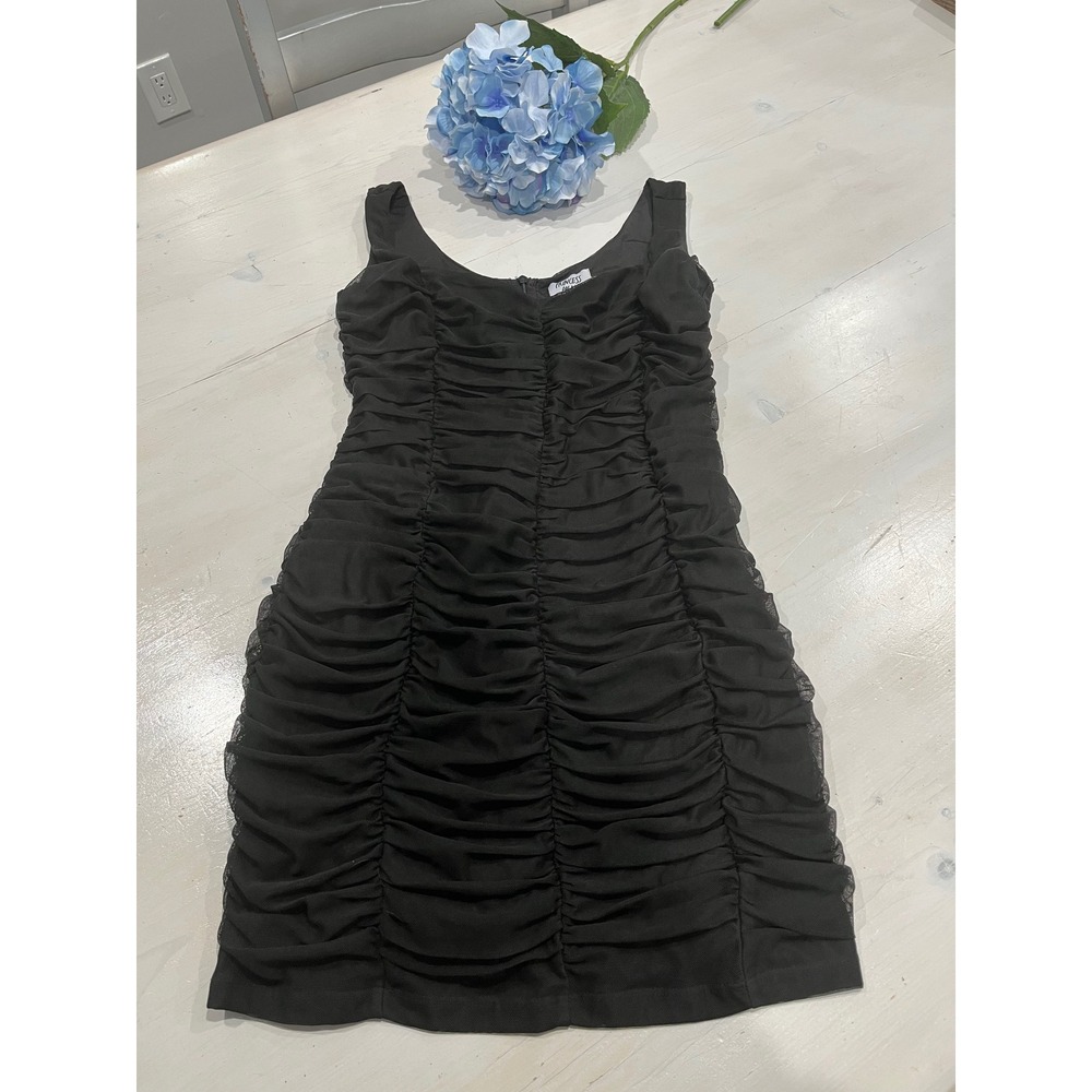 Princess Polly Ruched Bodycon Dress Sleeveless Party‎ Cocktail Black US 8